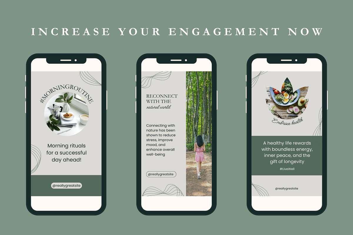 50 Organic Stories Canva Templates, a Templates & Theme by TemplateCastleStore (Photo 8 of 9)