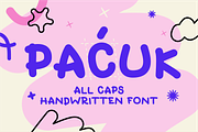 Pacuk - round handwritten font, a Handwritten Font by Pásha (Thumbnail 1 of 5)