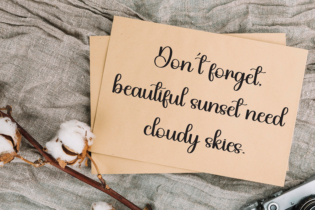 Daddy | Script Font, a Handwritten Font by Scratchones (Photo 5 of 9)