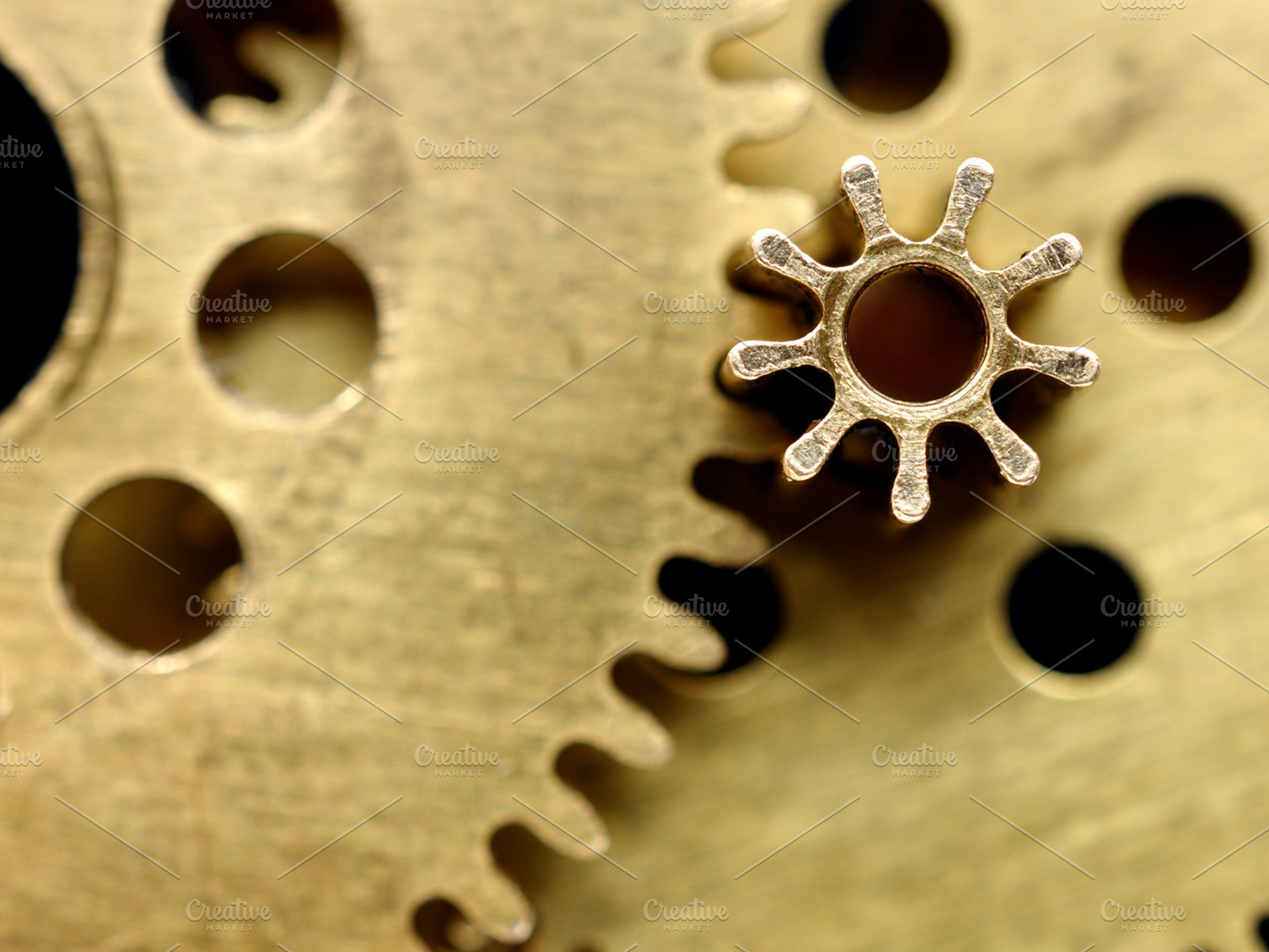 Old mechanism with gears stock photo containing gear and brass