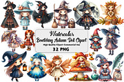 Bewitching Autumn Doll Clipart, an Illustration by Daily.Designs (Thumbnail 1 of 4)