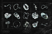 3D Futuristic Chrome Shapes, an Object Graphic by Design Studio (Thumbnail 4 of 6)