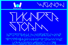 Thunder Storm font