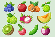 50 Fruit Illustration Pack, an Illustration by Riswan Ratta (Thumbnail 2 of 6)