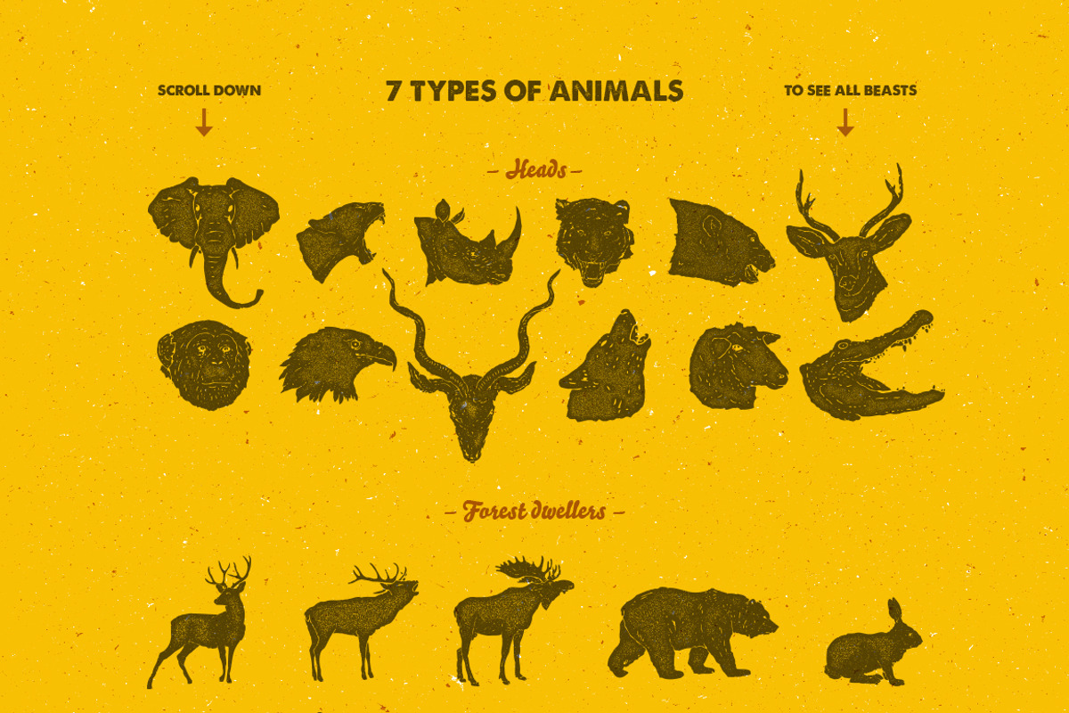 58 Hand Drawn Animal Pack preview 3