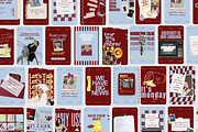 Burgundy Light Blue Viral Instagram, a Social Media Template by CreativeTempHub (Thumbnail 1 of 8)