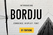 Bordju – Condensed Display Font, a Sans Serif Font by overlaytemplates (Thumbnail 1 of 5)