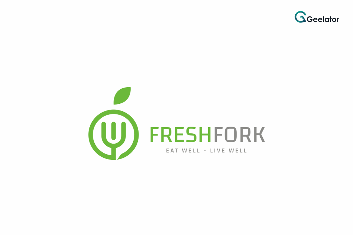 Fresh Fork Logo Template, a Branding & Logo Template by Geelator Studio (Photo 2 of 3)