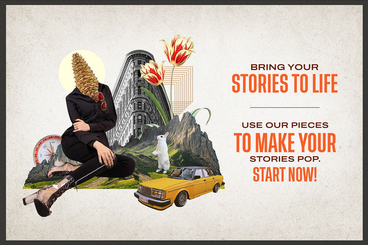 Storytelling and Collage Kit, an Object Illustration by SNIPESCIENTIST (Photo 22 of 44)