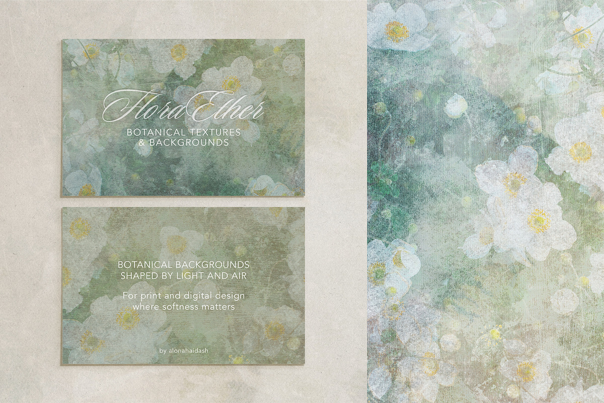 Flora Ether Botanical Backgrounds, a Background Graphic by alonahaidash (Photo 15 of 16)