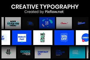 Creative Typography, a Presentation Template by Pixflow