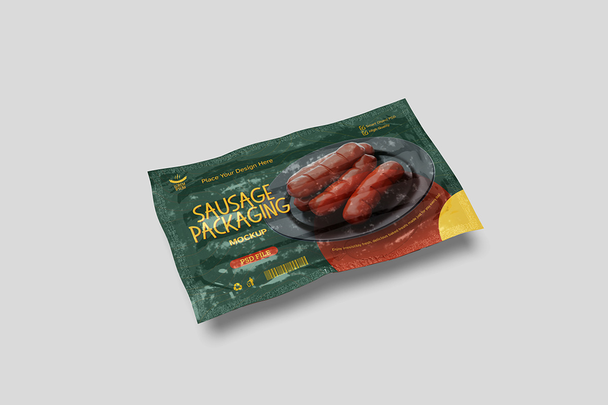 Sausage Packaging Mockup, a Product Mockup by bimockup (Photo 2 of 6)