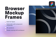 Browser Mockup Frames - Figma, a Device Mockup by themelaunch (Thumbnail 1 of 4)