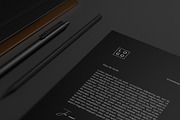 10 Minimal Black Stationary Mockups, a Print Template by S48 Mockups (Thumbnail 10 of 10)