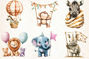 Funny African Animals Clipart Set, an Illustration by Libby Wishes (Thumbnail 2 of 6)