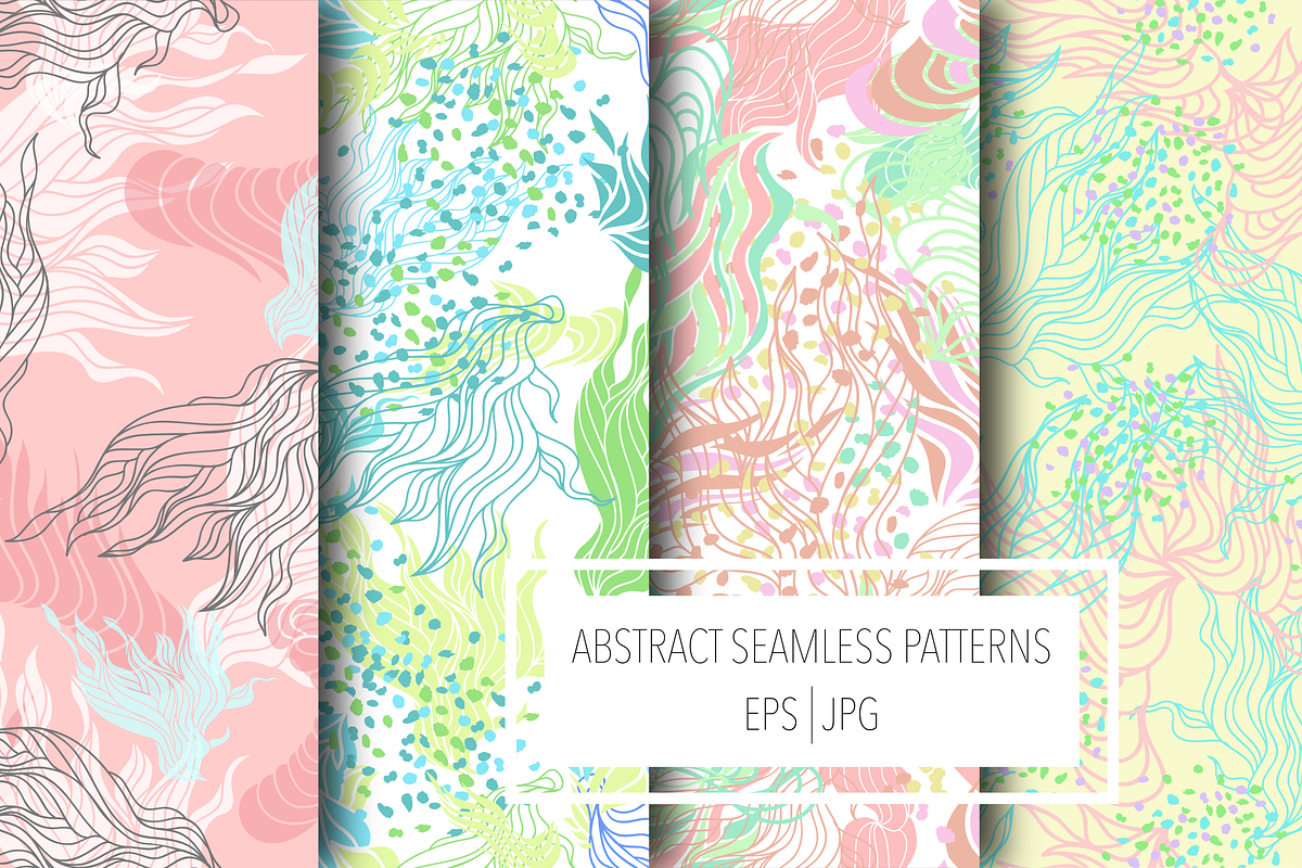12 Abstract seamless patterns, a Pattern Graphic by DinaraChernaya (Photo 3 of 5)