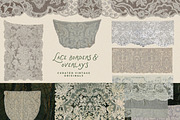 Vintage Lace Handkerchief Collage, an Object Graphic by Laras Wonderland (Thumbnail 7 of 12)
