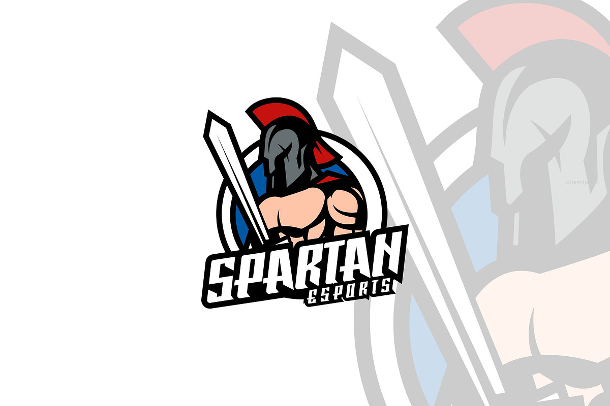 Spartan Mascot Logo Design., a Branding & Logo Template by VectorCraft
