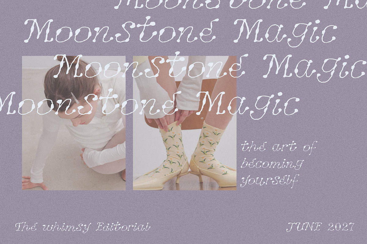 Whimsy Ink Drop Texture Script, a Handwritten Font by Laras Wonderland (Photo 7 of 10)