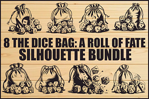 Dice Set Clipart Collection, an Illustration by musafir_fashion