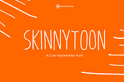 Skinnytoon - Cute Handwriting Font, a Script Font by dexsarharryfonts (Thumbnail 1 of 8)