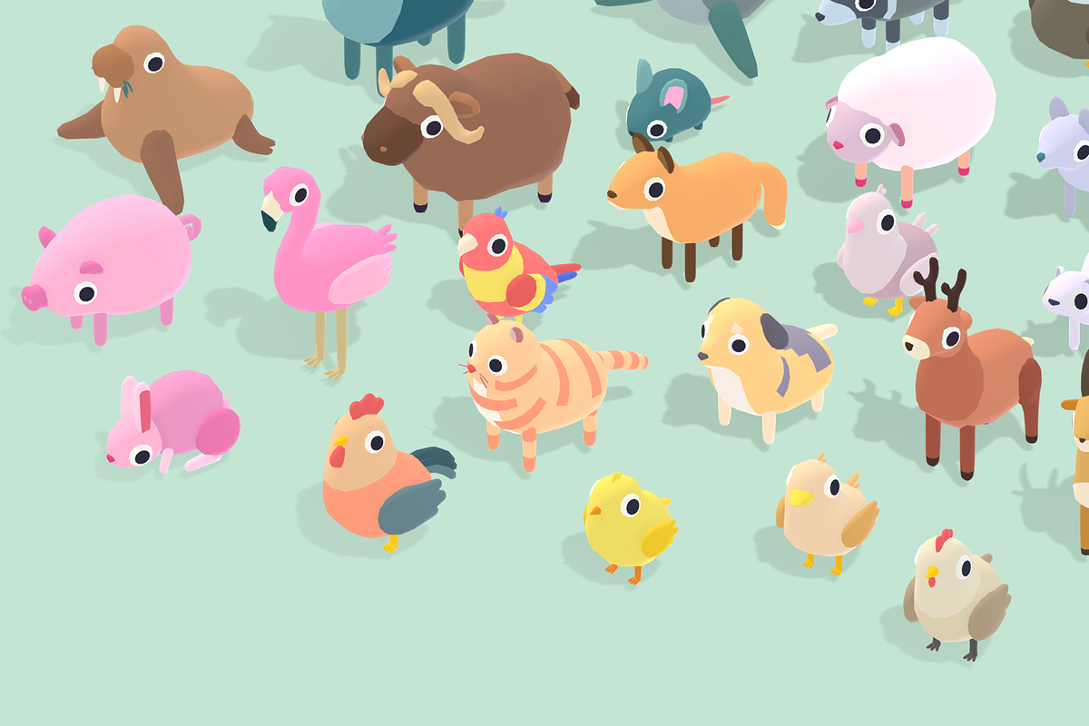 Quirky Series - Animals Mega Pack, an Animal 3D Model by Polydactyl (Photo 4 of 13)