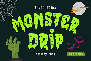 Monster Drip Is A Cute Display Font