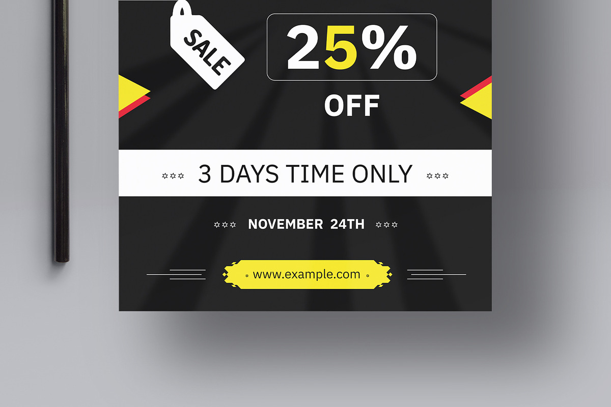 Black Friday Flyer Layout, a Flyer Template by MightyDesign (Photo 3 of 8)