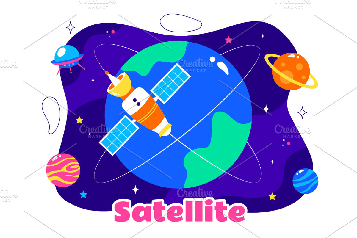 10 Satellite Internet Technology, a Technology Illustration by denayunebgt (Photo 4 of 4)