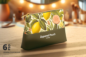 Cosmetic Bag Mockup, a Household Mockup by WebAndCat