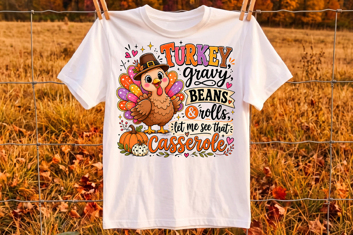 Turkey Gravy Beans & Rolls Let Me, a Seasonal Illustration by Libby Wishes (Photo 2 of 3)