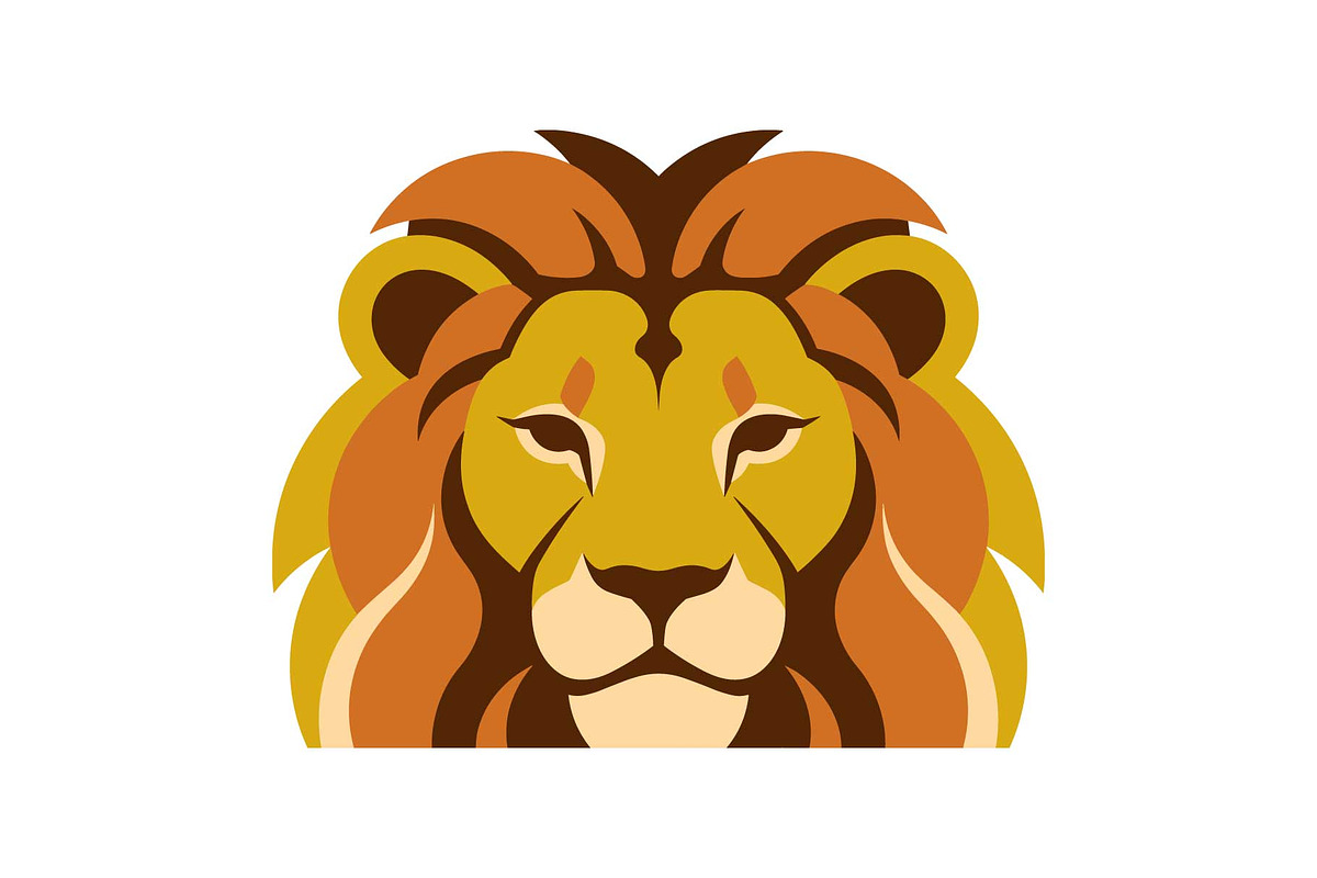 Royal Lion Head Cartoon Clipart, an Object Graphic by jahid234 (Photo 5 of 16)