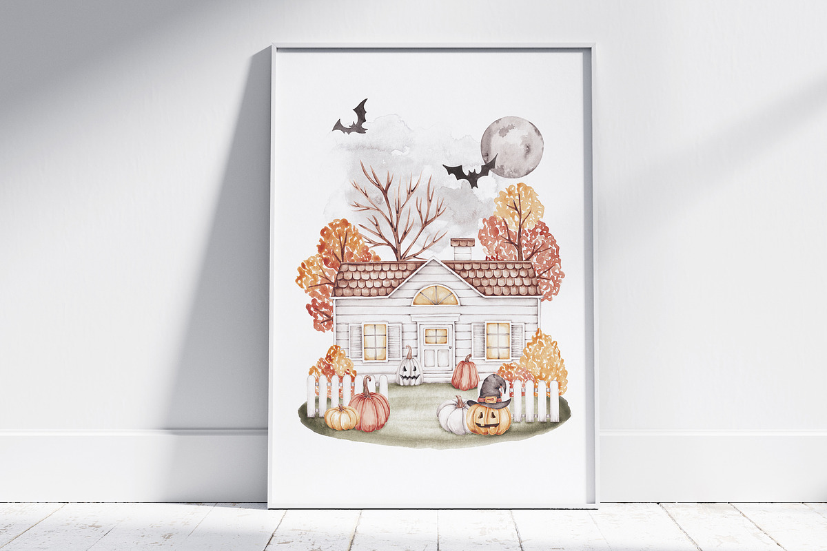 Watercolor Clipart Autumn Spirit, a Seasonal Illustration by SirenaArt (Photo 2 of 8)