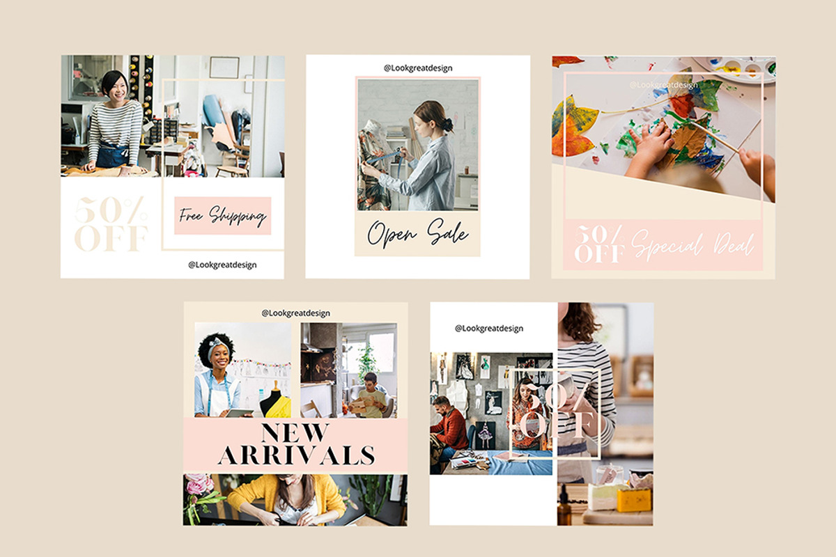 Instagram Post Template For Canva, a Social Media Template by DreamColor (Photo 4 of 5)