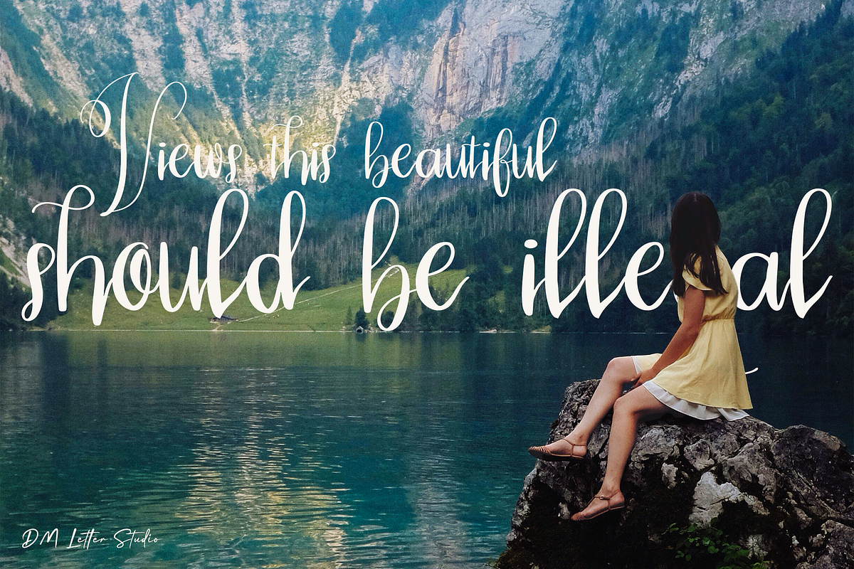 Reluvia, a Handwritten Font by Dm Studio (Photo 2 of 8)