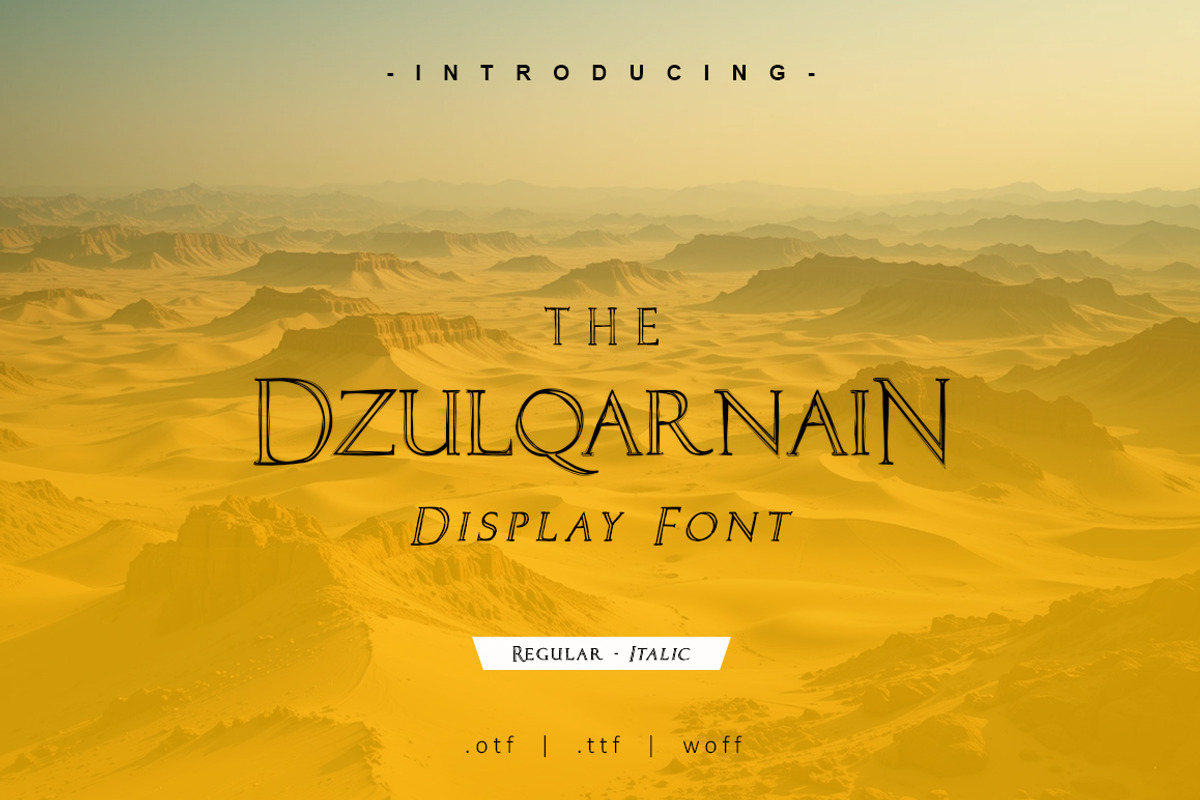 Dzulqarnain Font, a Serif Font by yantodesign (Photo 1 of 10)