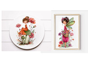 Watercolor Fairy Clipart, an Illustration by Designworld (Thumbnail 4 of 6)