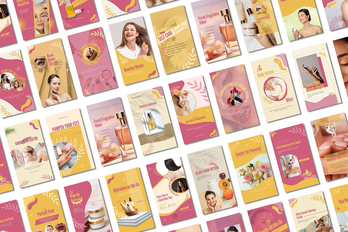 100 Animated Skincare Instagram Post, a Social Media Template by TheBrightGrap (Photo 3 of 7)