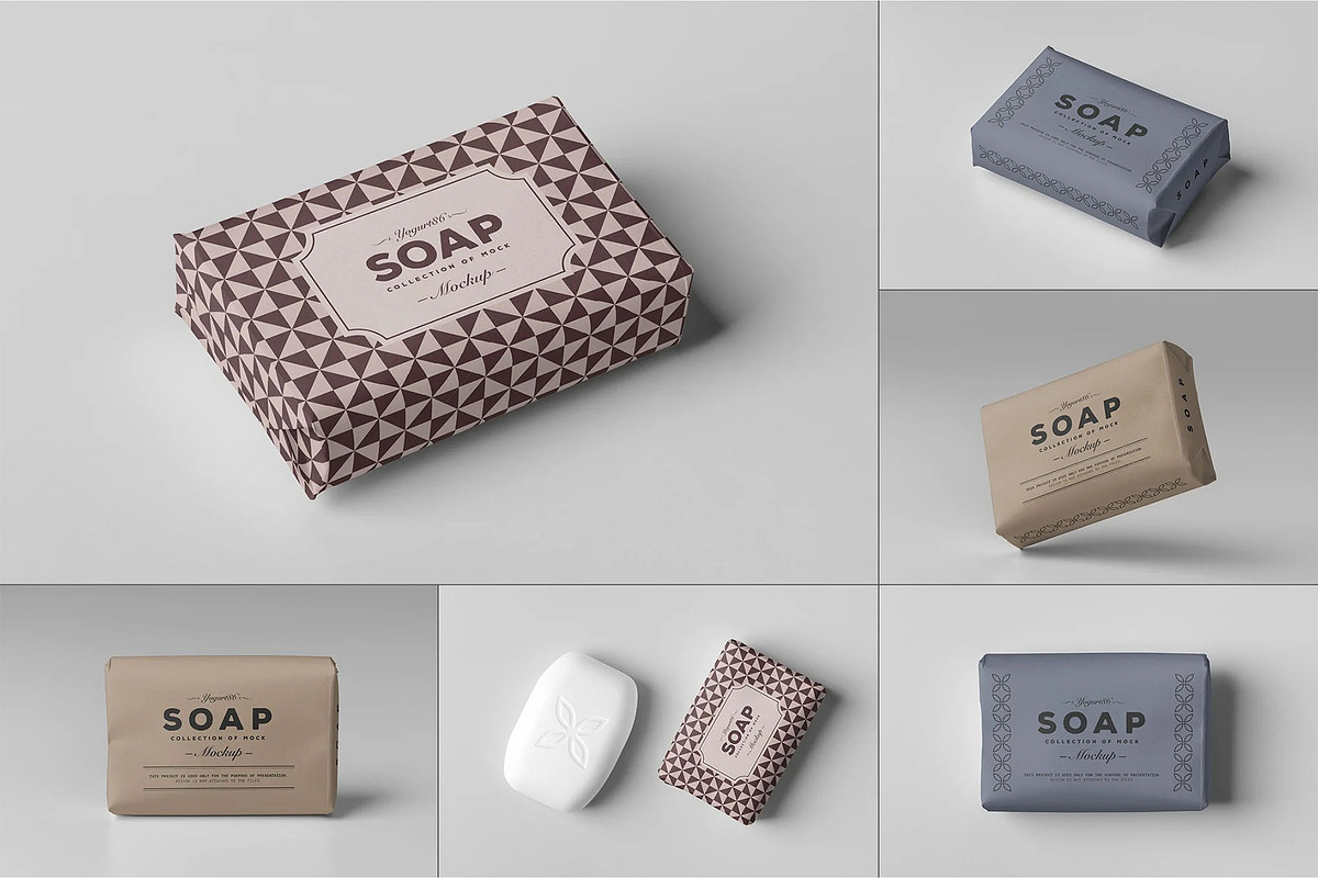 Soap Cube Mock-up, a Household Mockup by zippypixelstudio (Photo 1 of 9)