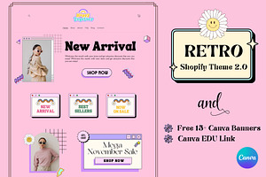 Retro Vintage Pink Shopify Theme