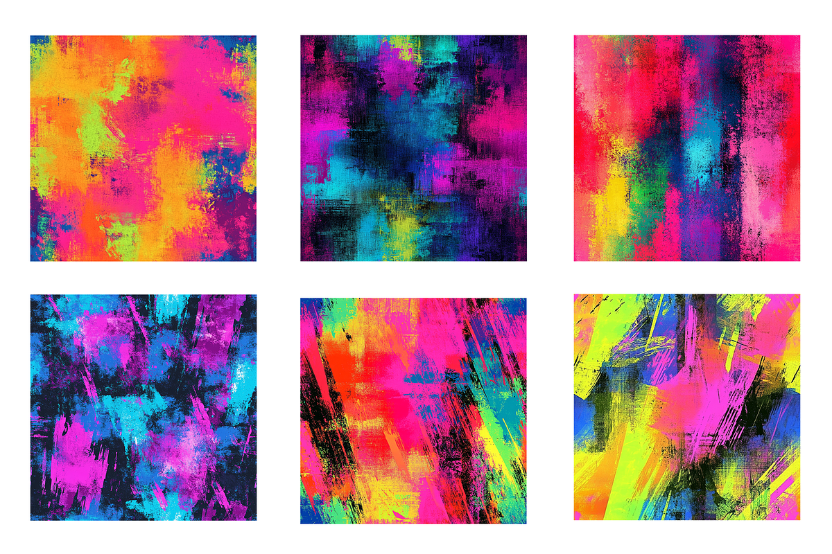 Neon Grunge Seamless - Volume 1, a Pattern Graphic by Chromolume Studio (Photo 2 of 15)