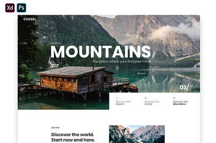 Cassel - Modern & Clean Landingpage, a Landing Page Template by ESKOR