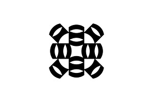 Abstract Barrel Symbol Icon Logo