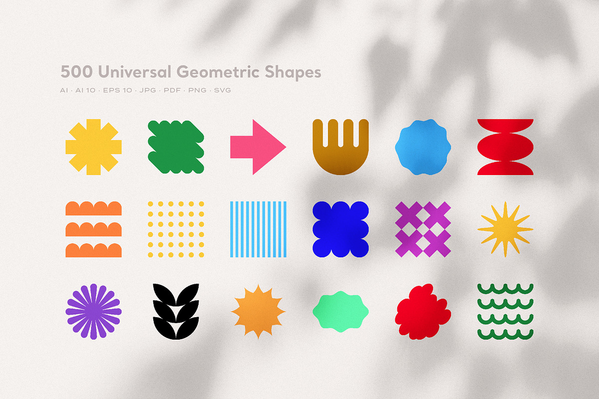 500 Geometric Shapes and Patterns, an Object Graphic by Artec Maison (Photo 2 of 11)