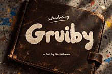 Gruiby Bold Bubble Rough Font