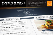 Classy Food Menu 5, a Brochure Template by Luuqas Design (Thumbnail 2 of 12)