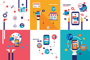 40 shopping infographic banner set, a Work Illustration by Anttoniu (Thumbnail 2 of 4)