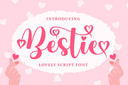 Bestie, a Script Font by Rotterlab Studio (Thumbnail 1 of 8)