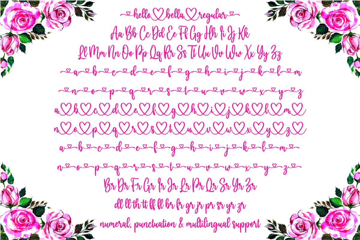 hello bella, a Script Font by N (Photo 8 of 12)