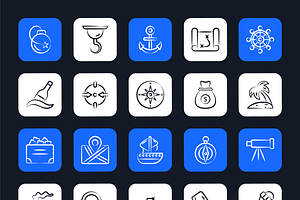 Treasure Hunt Icons